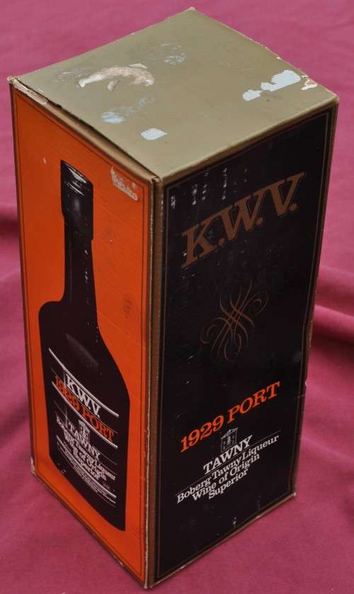 KWV TAWNY PORT 1929 in ORIGINAL BOX - originally corked, professionally stored - GENUINE RARITY