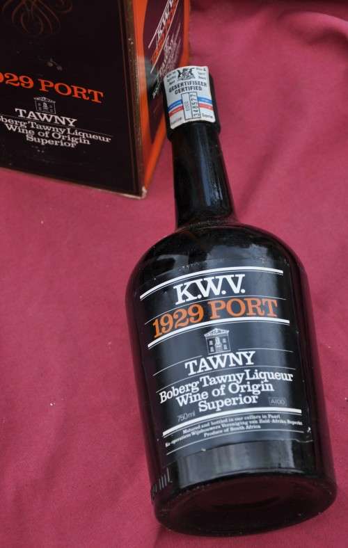 KWV TAWNY PORT 1929 in ORIGINAL BOX - originally corked, professionally stored - GENUINE RARITY