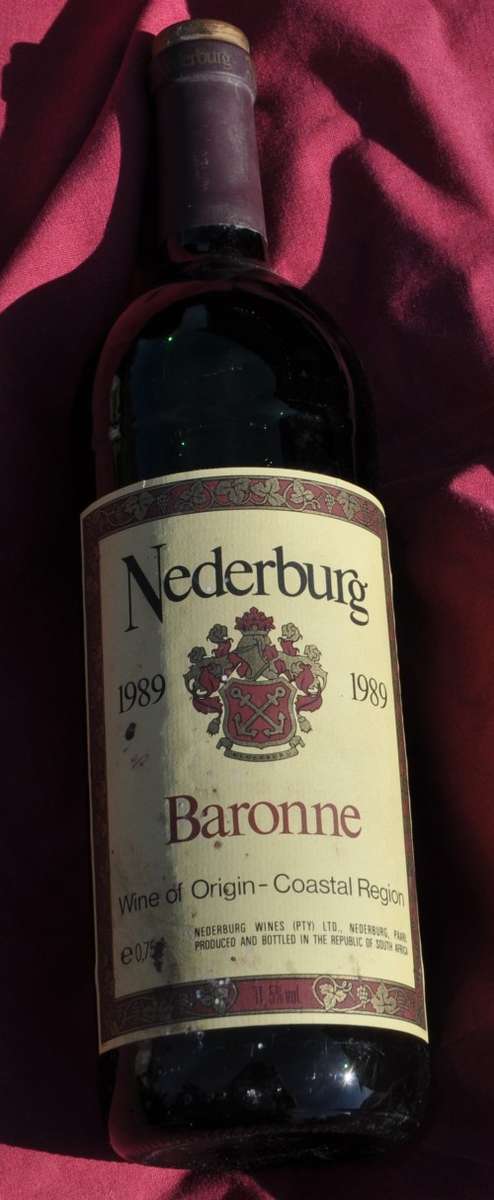 NEDERBURG BARONNE 1989 - originally corked, professionally stored THE PERFECT CHRISTMAS GIFT