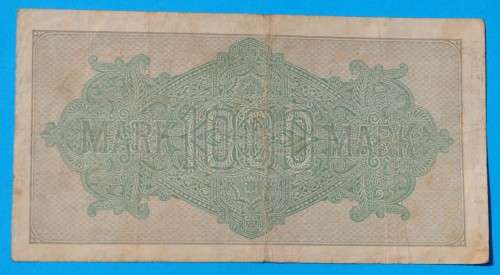 DEUTSCHES REICH 1000 Mark 1922 GERMAN EMPIRE / GERMANY