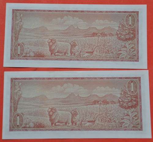 TWO CONSECUTIVE R1 1975 E/A, TW de Jongh, Third Issue - AU