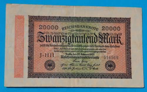 DEUTSCHES REICH 20000 Mark 1923 GERMAN EMPIRE / GERMANY