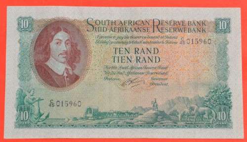 10 Rand 1962 E/A - G RISSIK - 1st Issue * AU *