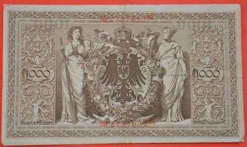 DEUTSCHES REICH 1000 Mark 1910 GERMAN EMPIRE / GERMANY