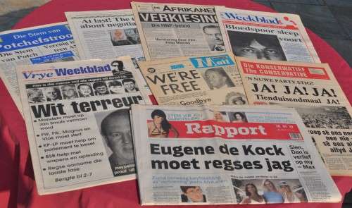 Crazy R1 No Reserve LOT OF 17 DEMANDING NEWSPAPERS AWB HNP KP ANC - VERY RARE AFRICANA COLLECTIBLES