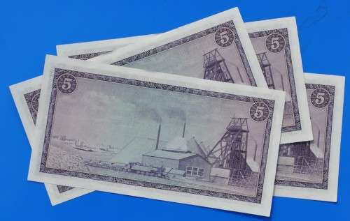 R5 1975 prefix F298 E/A, TW de Jongh, third issue ***AU*** FOUR NOTES IN SEQUENCE