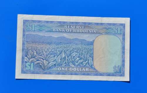 RHODESIA 1 Dollar August 1979, prefix L/125, Watermark Zim Bird ***EF***