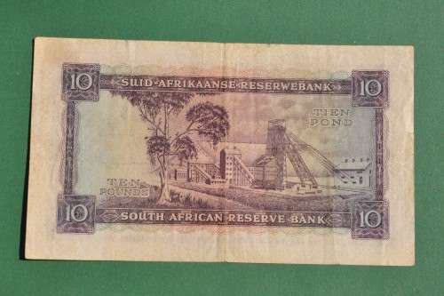 10 Pounds 1955, prefix D3, E/A, MH de Kock, 3rd issue ***VF+***