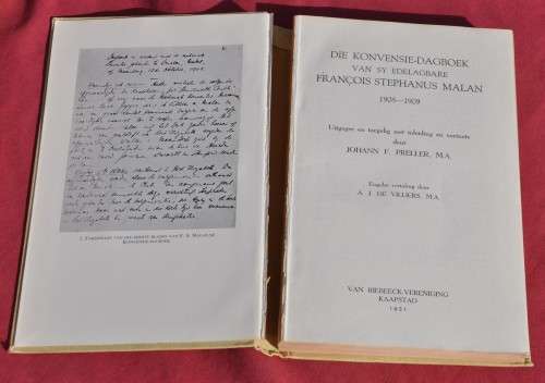 DIE KONVENSIE-DAGBOEK VAN F.S. MALAN 1908/9 - demanding Africana collectible