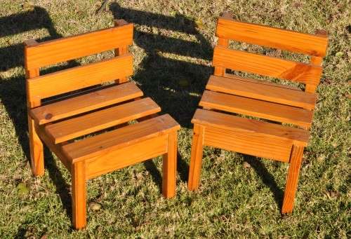 2 WOODEN CHAIRS - PICK UP ONLY