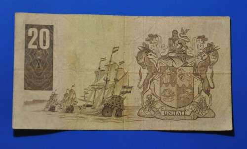 R20 1984, prefix Z25, E/A, GPC de Kock, 3rd issue ***circulated*** replacement note