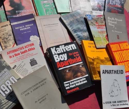 AFRICANA COLLECTION of BOOKS on APARTHEID SEGREGATION DISCRIMINATION AFSONDERLIKE ONTWIKKELING etc.