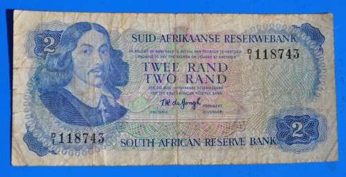 R2 1974, prefix D1, A/E, TW de Jongh, second issue ***circulated***