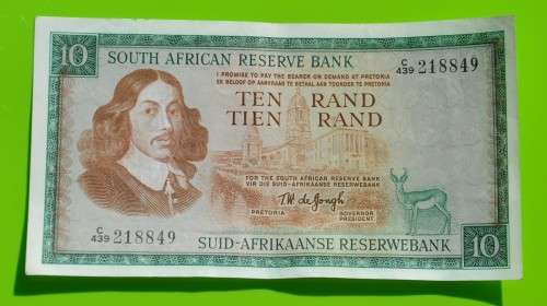 R10 1975, prefix C439, E/A, TW de Jongh, 3rd issue ***EF***