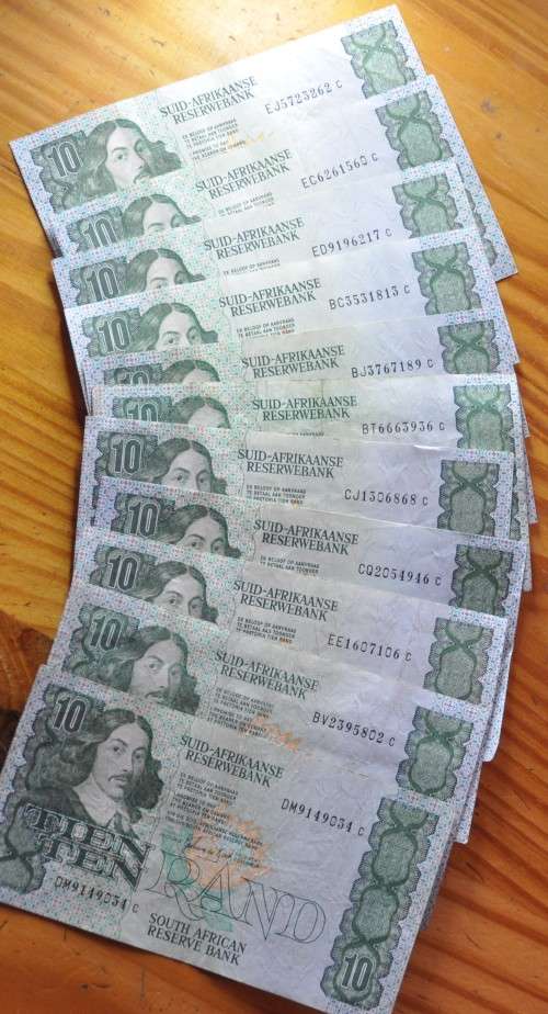 HUGE COLLECTION OF mainly DE JONGH BANKNOTES also Rissik, Stals, de Kock (see listing) 48 banknotes