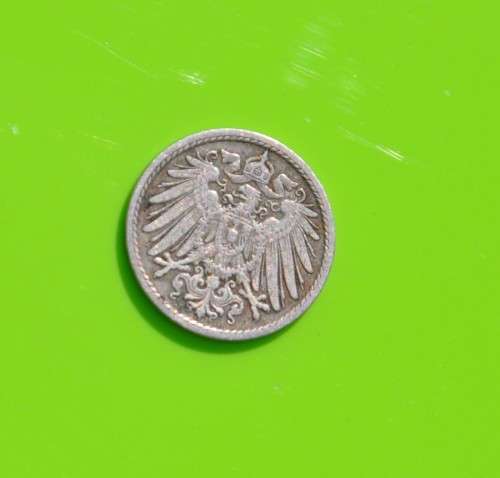IMPERIAL GERMANY 5 Pfennig 1890 J - NUMISMATIC COLLECTIBLE