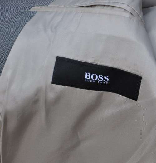 HUGO BOSS SUIT - consisting of trousers, vest and jacket - MOHAIR WOOL - free coat hook and cover
