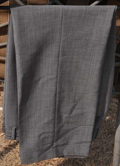 HUGO BOSS SUIT - consisting of trousers, vest and jacket - MOHAIR WOOL - free coat hook and cover