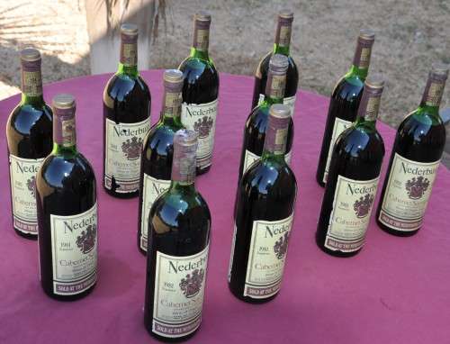 9 NEDERBURG Cabernet Sauvignon 1981 (NEDERBURG AUCTION) - your buy per bottle