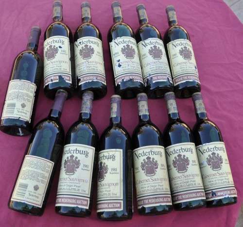 9 NEDERBURG Cabernet Sauvignon 1981 (NEDERBURG AUCTION) - your buy per bottle