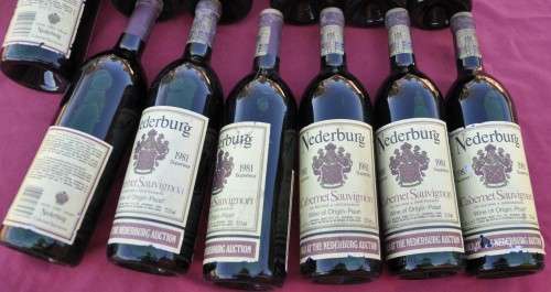 9 NEDERBURG Cabernet Sauvignon 1981 (NEDERBURG AUCTION) - your buy per bottle