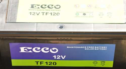 ECCO TF120 SOLAR BATTERY 12V - MAINTENANCE FREE - fully working condition