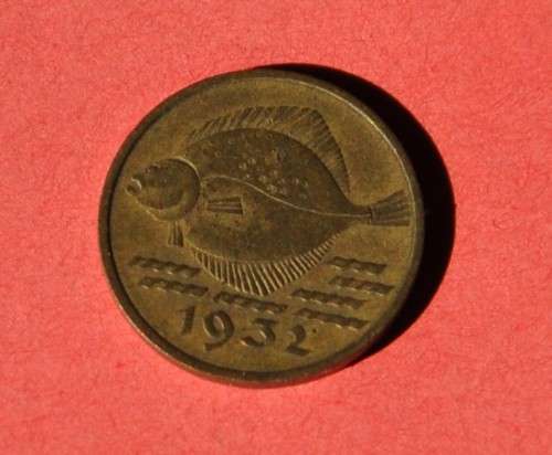GERMANY DANZIG 5 Pfennig 1932 ***EF*** DEUTSCHES REICH (FREIE STADT DANZIG)