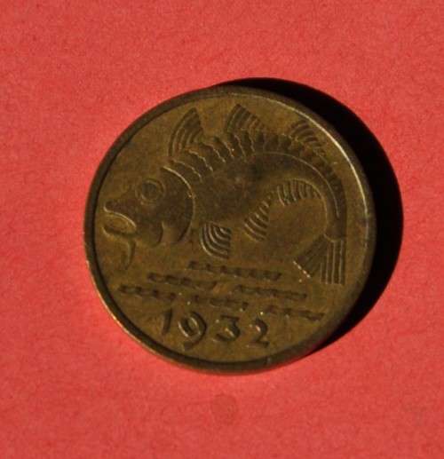 GERMANY DANZIG 10 Pfennig 1932 ***EF*** DEUTSCHES REICH (FREIE STADT DANZIG)