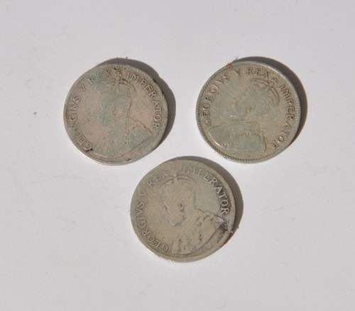 3x Tickey 1925 1933 1936 3d 80% Silver -  numismatic opportunity - real South African collectibles