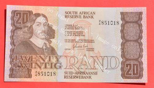 R20 1981, prefix Z4, E/A, GPC de Kock, 1st issue ***UNC*** rare replacement note