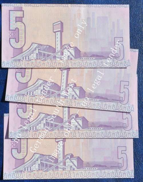 R5 1981 prefix B3/60, E/A, GPC de Kock, 2nd issue ***UNC*** 4 consecutive notes