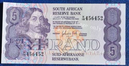 R5 1984 prefix X18, E/A, GPC de Kock, 3rd issue ***EF+*** replacement note