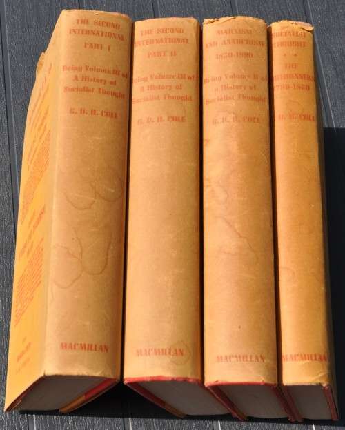 THE SECOND INTERNATIONAL - MARXISM AND ANARCHISM - SOCIALIST THOUGHT FORERUNNERS complete set of 4