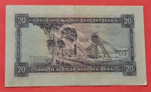 20 Rand 1961 R20, prefix D1, E/A, MH de Kock, 4th and only issue - VERY COLLECTIBLE