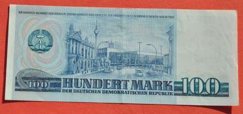 GERMANY 100 Mark 1975 - DDR/GDR, Ro. 363a (Pick 31) **EF**