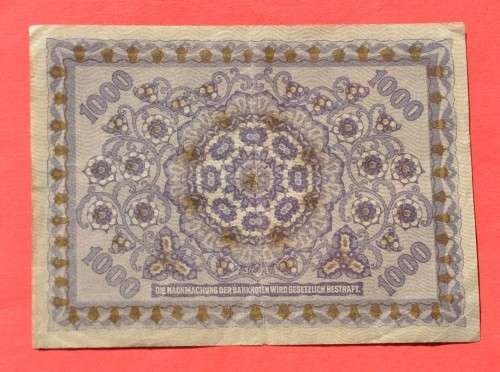 AUSTRIA 1000 Kronen 1922 - First Republic, ***VF+***