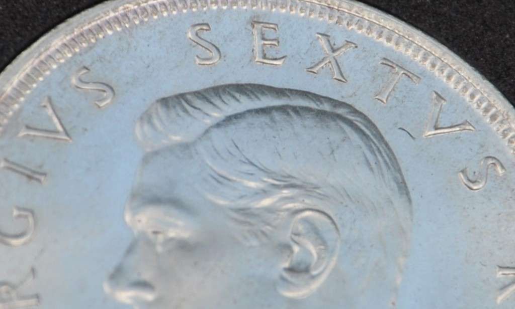 5 Shillings 1951, CROWN, almost brilliant uncirculated