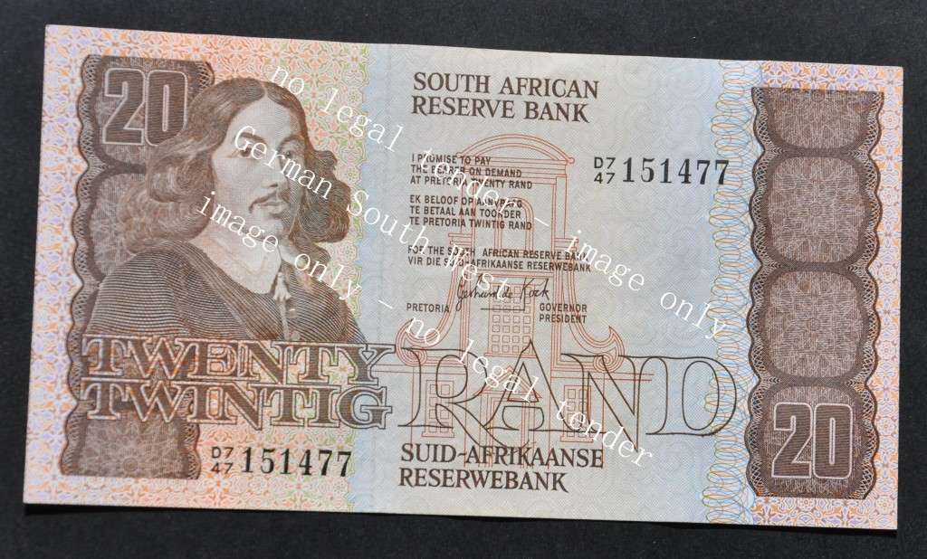 20 Rand 1984, prefix D/7, E/A, GPC de Kock, 3rd issue ***EF+*** - read description