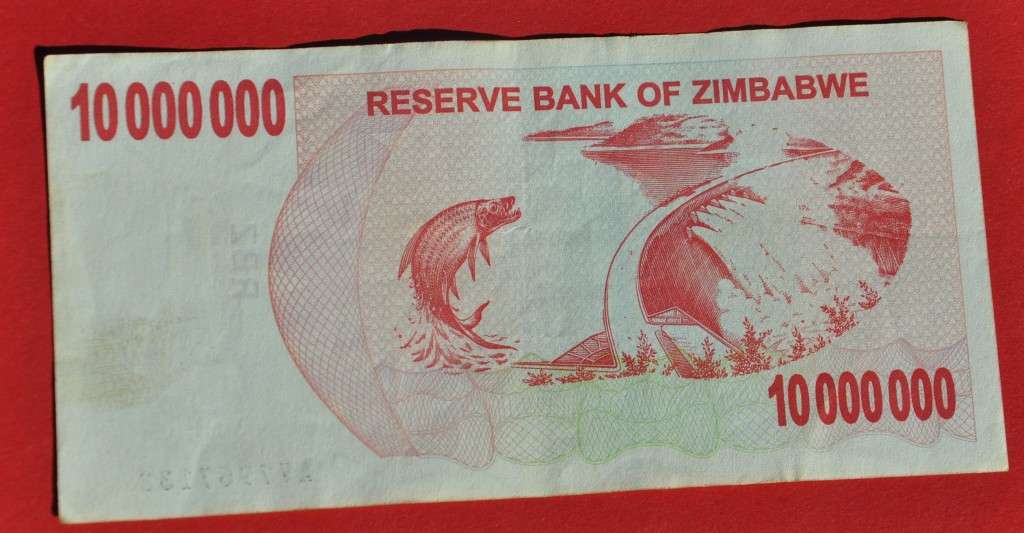 ZIMBABWE 10 Million Dollars 2008 Bearer Cheque, ***EF***