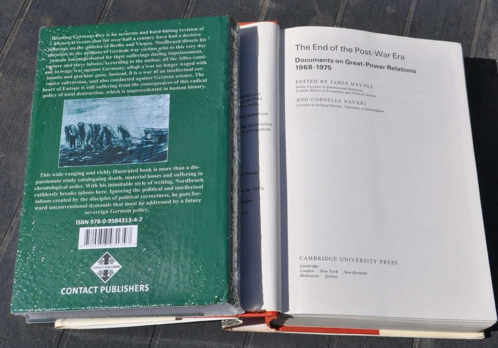 THE END OF THE POST-WAR ERA & ALLIED ATROCITIES and MASSACRES IN GERMANY 1944-51 - both 1st editions