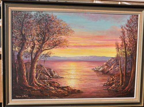 JOHAN DU TOIT Original oil painting on canvas - 100cm x 74cm, framed PICK UP POSSIBLE
