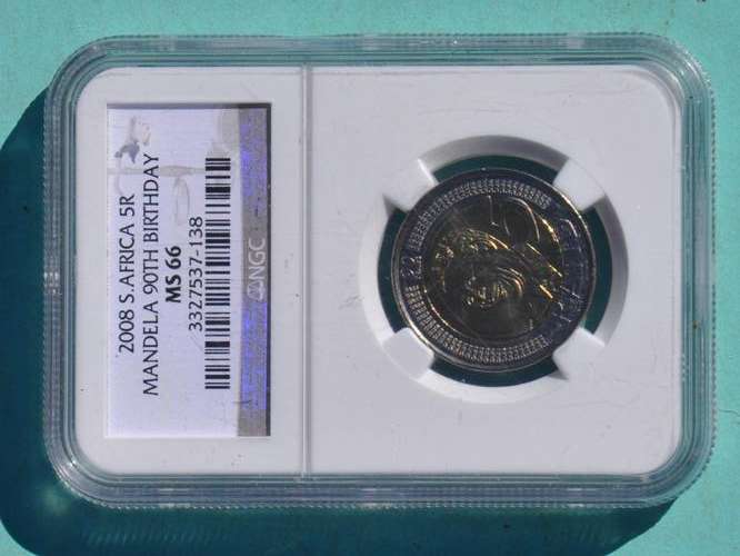 R5 MANDELA 90th BIRTHDAY NGC MS66