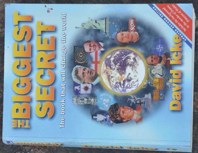 DAVID ICKE - THE BIGGEST SECRET Rare Insider Book on dark powers illuminati freemasonry conspiracy