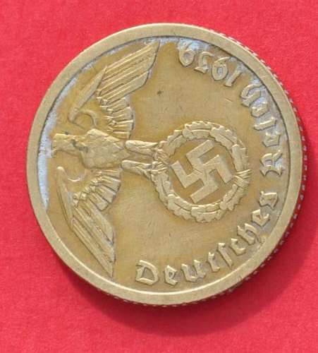 DEUTSCHES REICH  10 REICHSPFENNIG 1939 A rare German Aluminiumbronze Coin TOP NUMISMATIC COLLECTIBLE
