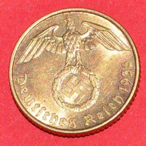 DEUTSCHES REICH - 5 REICHSPFENNIG 1938 A aUNC German Aluminiumbronze Coin TOP NUMISMATIC COLLECTIBLE