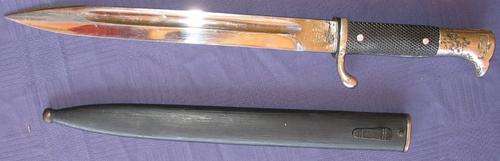 DEUTSCHES BAJONETT (Eickhorn Solingen) WORLD WAR TWO - original & heavily used