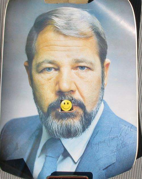 AWB POSTER EUGENE TERRE'BLANCHE Original Signature 1986 - excellent condition