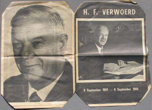 COMMEMORATIVE NEWSPAPER ON DR HF VERWOERD - ORIGINAL DOCUMENT