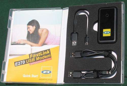 ORIGINAL MTM FASTLINK MODEM Model E270 3G HSPA with USB connection & manual in original box