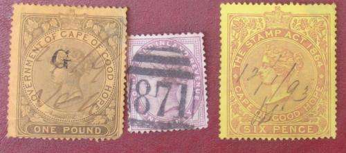 To me 3 UNKOWN CAPE OF GOOD HOPE stamps